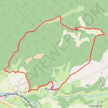 Poulangy - Val Moiron GPS track, route, trail