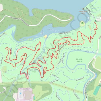Valdese Lakeside Park Loop GPS track, route, trail