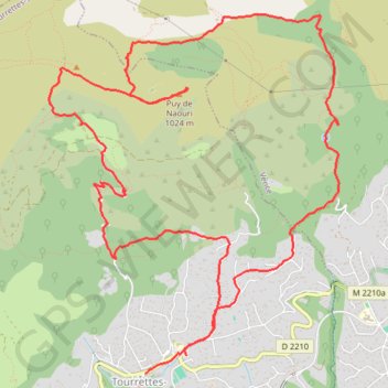 Puy de Naouri (06) GPS track, route, trail