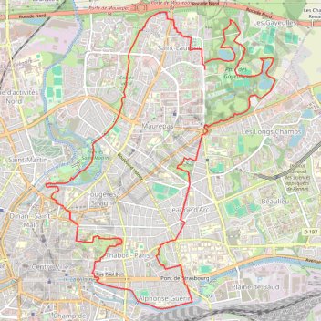 Rennes-Les Gayeulles GPS track, route, trail