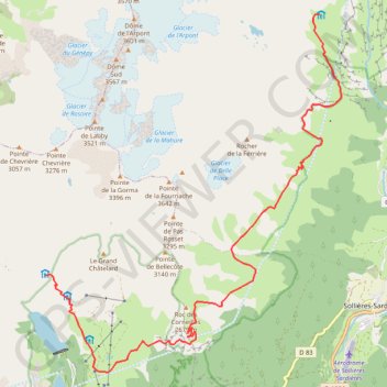 Raid Vanoise - Etape 4 GPS track, route, trail
