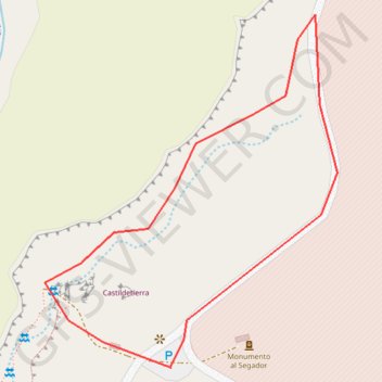 Le Cabezo de Castildetierra GPS track, route, trail