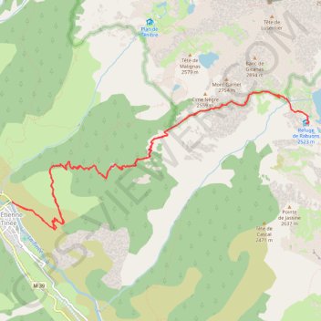 Lac de rabuons GPS track, route, trail