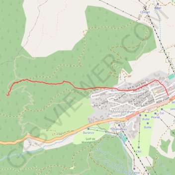 Montgenèvre - Rocher Diseur en Aller-Retour GPS track, route, trail