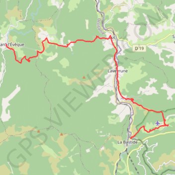 Cheylard-La Bastide Puylaurent GPS track, route, trail