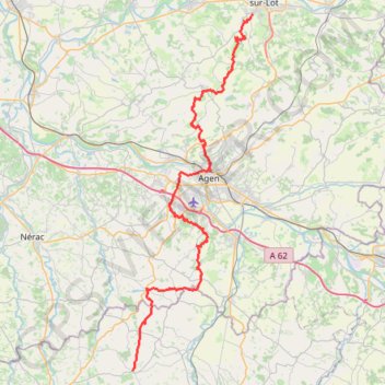 Pujols - La Romieu GPS track, route, trail