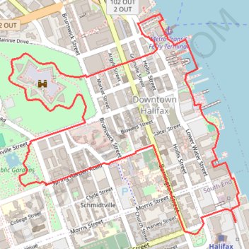 Halifax Loop GPS track, route, trail