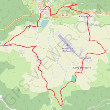 Puivert-Le tour des Camps GPS track, route, trail