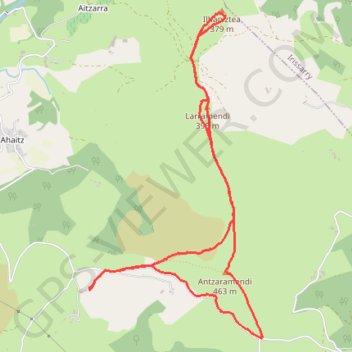 Antzaramendi GPS track, route, trail