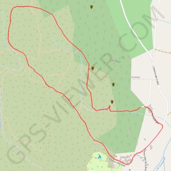 Nécropole des Granges à Berrias GPS track, route, trail
