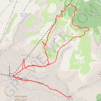 Pic de Bure Combe Ratin GPS track, route, trail