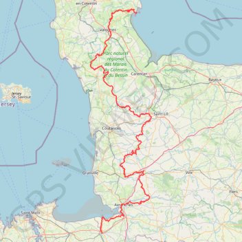 Raid Tatihou - Le Mont-Saint-Michel GPS track, route, trail