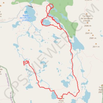 Lacs d'Aigüestortes J3 cirque de Colomers via le tuc de Podo GPS track, route, trail