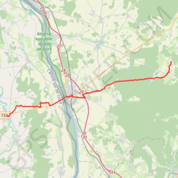 18 Sancergues-Mauvrain: 25.50 km GPS track, route, trail