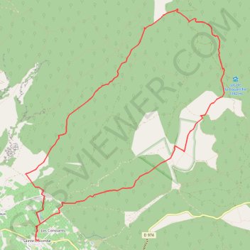 Flan sud du ventoux GPS track, route, trail