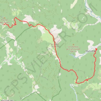 Tour du Pays de Dieulefit - Fontlargias à Teyssières GPS track, route, trail