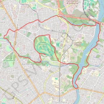 3 rivières GPS track, route, trail