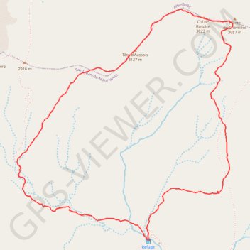 Tête d'Aussois GPS track, route, trail