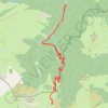 Trace hivernale à la cabane d-Ibech GPS track, route, trail