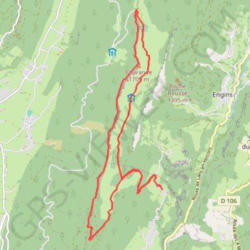 Projet Raquettes Molière GPS track, route, trail