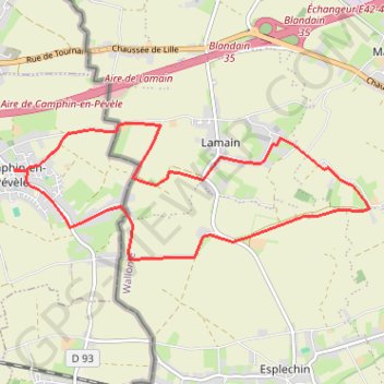 Camphin-en-Pévèle - Froidmont GPS track, route, trail
