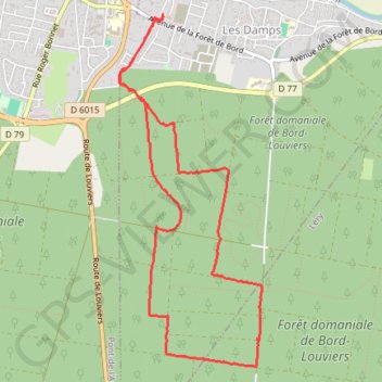 Les Damps GPS track, route, trail