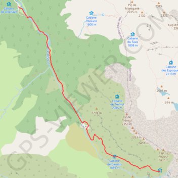 J3 estagnous GPS track, route, trail