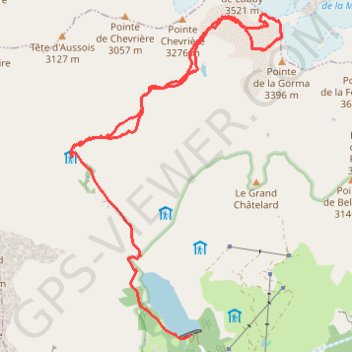 Arete du Moine GPS track, route, trail
