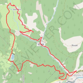 Lac de roue GPS track, route, trail