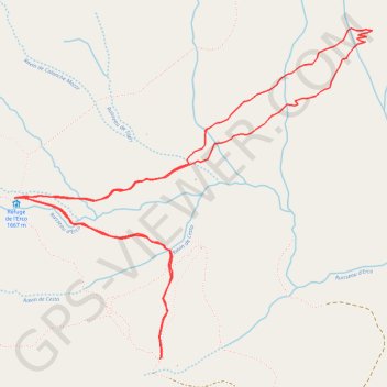 Les bergeries au pied du Monte Cino GPS track, route, trail