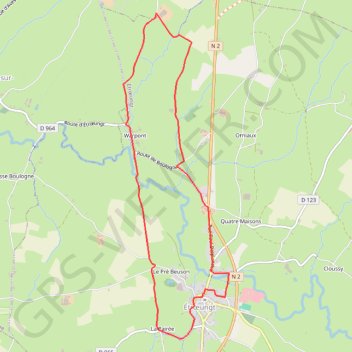 Sentier du Cul de Sac (Etroeungt) GPS track, route, trail