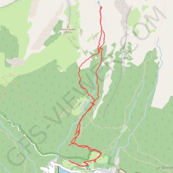 Lac de cerise GPS track, route, trail