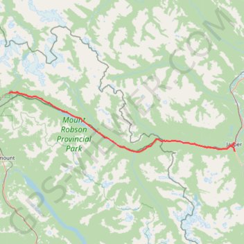 Mount Robson Provincial Park - Jasper GPS track, route, trail
