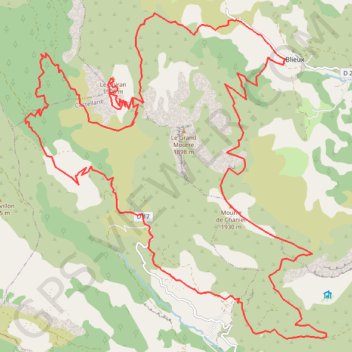 Chiran et Mourre du Chanier GPS track, route, trail