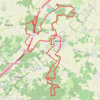 Bignay Vélo GPS track, route, trail
