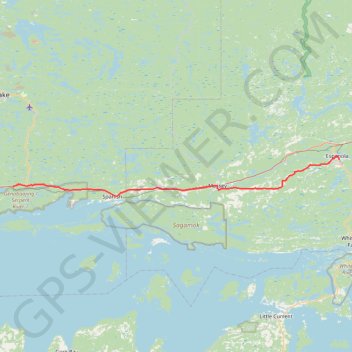 Spragge - Espanola GPS track, route, trail