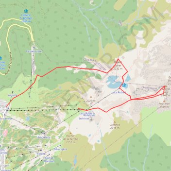 Grand eulier et Grand Van trace depuis Chamrousse GPS track, route, trail